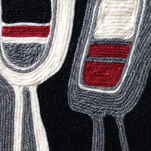 White and red wine goblets